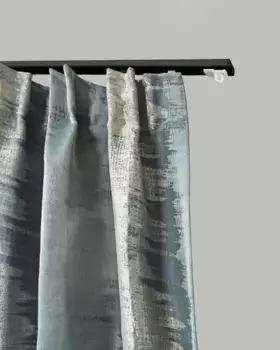 Карниз для штор GARESA "100", 1 направляющая, желаемая длина, простая внутренняя направляющая из алюминия, выдвижная, потолочный монтаж 190 см, черный