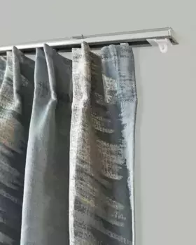 Карниз для штор GARESA "200", 1 направляющая, желаемая длина, простая внутренняя направляющая из алюминия, выдвижная, потолочный монтаж 290 см, цвет aluminiumfarben