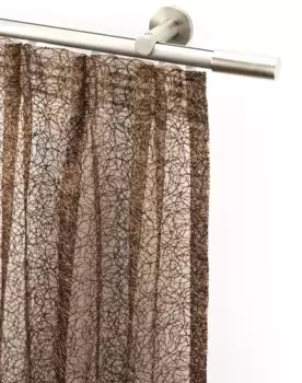 Карниз для штор GARESA "EASY", 1 направляющая, желаемая длина, внутренняя направляющая комплекта штор, выдвижная, настенный монтаж, алюминий 53х460 см, 20 мм, цвет aluminiumfarben/nickelfarben