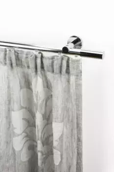 Карниз для штор GARESA "EASY", 1 направляющая, желаемая длина, внутренняя направляющая комплекта штор, выдвижная, настенный монтаж, алюминий 53х360 см, 20 мм, цвет chromfarben