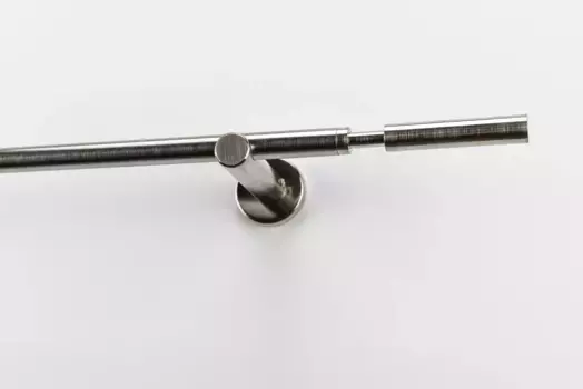 Карниз для штор GARESA "Гвоздика", 1 направляющая 180 см, цвет edelstahlfarben