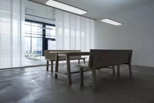 Карниз для штор GARESA "Карниз Smart Panel", 3 направляющие, желаемая длина, алюминиевый рельс для штор с планерами, выдвижной, потолочный 520 см, цвет aluminiumfarben