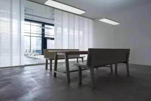 Карниз для штор GARESA "Карниз Smart Panel", 5 направляющих, желаемая длина, алюминиевый рельс для штор с планерами, выдвижной, настенный 600 см, белый