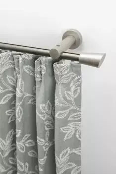 Карниз для штор GARESA "MOLIS", 1 направляющая, желаемая длина, комплект для штор, простой монтаж, выдвижной, настенный монтаж, клин 340 см, 20 мм, цвет mattchromfarben