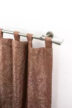 Карниз для штор GARESA "MOLIS с открытой опорой", 1 направляющая, желаемая длина, комплект для штор, выдвижной, настенный монтаж, клин, без колец 420 см, 20 мм, цвет mattchromfarben