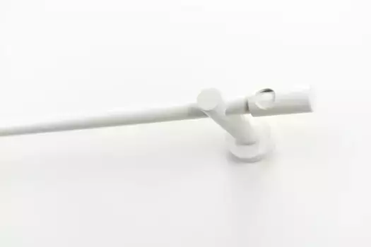 Карниз для штор GARESA "PANDRI", 1 направляющая, желаемая длина 130 см, 20 мм, белый