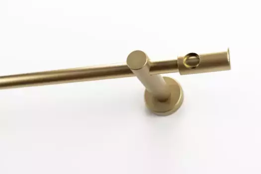 Карниз для штор GARESA "PANDRI", 1 направляющая, желаемая длина 100 см, 20 мм, цвет mattgoldfarben