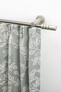 Карниз для штор GARESA "PEMPIA", 1 направляющая, желаемая длина, комплект для штор, комплект внутренних направляющих, выдвижной, кнопка с вырезами 440 см, 20 мм, цвет chromfarben