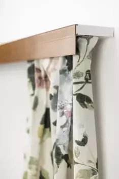 Карниз для штор GARESA "Пластиковый карниз с крышкой", 1 направляющая, желаемая длина, потолочный монтаж, выдвижной, легкий монтаж, простой 230 см, цвет kirschbaum