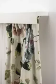 Карниз для штор GARESA "Пластиковый карниз с крышкой", 2 направляющие, желаемая длина, потолочный монтаж, выдвижной, легкий монтаж, простой 320 см, белый