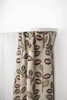 Карниз для штор GARESA "Пластиковый рельс CREDO", 2 направляющие, желаемой длины, с круглыми арками по бокам (без зазора между шторой и стеной!) 230 см, белый