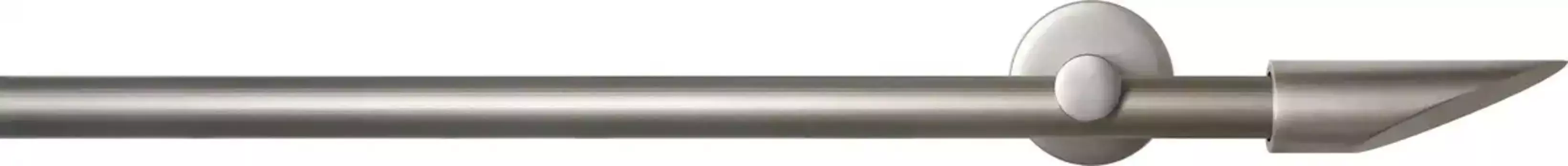 Карниз для штор GARESA "SEFRA", 2 направляющие, желаемая длина, комплект для штор, комплект внутренних направляющих, выдвижной, клин с концевыми кнопками 380 см, 16мм, цвет nickelfarben