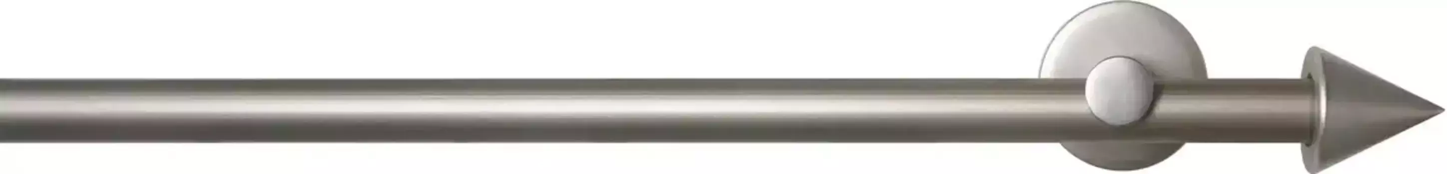 Карниз для штор GARESA "SEFRA", 2 направляющие, желаемая длина, комплект для штор, комплект внутренних направляющих, выдвижной, наконечник на концевой кнопке 430 см, 16мм, цвет nickelfarben