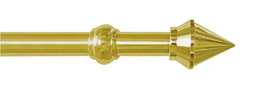 Карниз для штор GARESA "СЕМАРА", 1 направляющая, желаемая длина, комплект для штор, пластик, выдвижной, с кольцами/2 направляющие 240 см, 28мм, цвет messingfarben