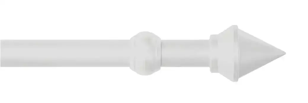 Карниз для штор GARESA "СЕМАРА", 1 направляющая, желаемая длина, комплект для штор, пластик, выдвижной, с кольцами/2 направляющие 170 см, 28мм, белый