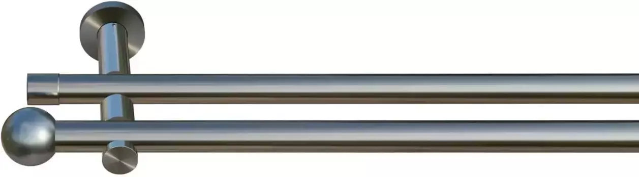 Карниз для штор indeko "Colombes", 1 направляющая, желаемая длина 400 см, цвет edelstahlfarben