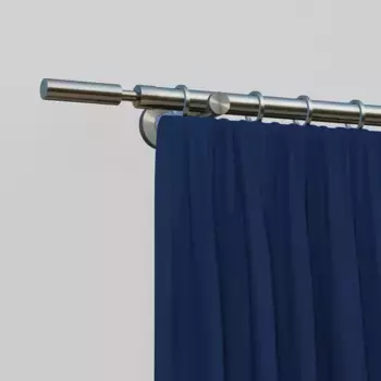 Карниз для штор Indeko "Kimberley", 1 направляющая, желаемая длина 370 см, цвет edelstahlfarben