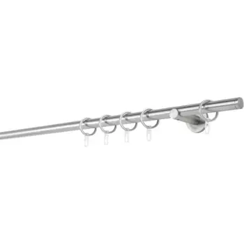 Карниз для штор mydeco «20 мм Настенный кронштейн Match 6,5 см», 1 направляющая, фиксированный размер, цвет edelstahlfarben