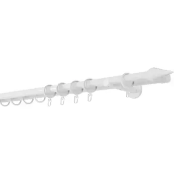 Карниз для штор mydeco «20мм Настенный кронштейн Point 14 см», 2 направляющие, фиксированный размер, белый