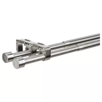Карниз двойной, никелированный, 120-210 см, 19 мм, BEKRFTA IKEA