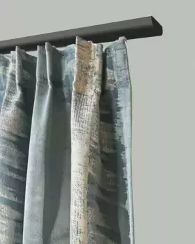 Карниз GARESA "400", 1 направляющая, желаемая длина, алюминиевая направляющая, простая, потолочный монтаж, выдвижная 390 см, черный