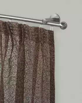 Карниз GARESA "BALL", 1 направляющая, желаемая длина, комплект для штор с внутренней направляющей, выдвижной, шар, имитация нержавеющей стали 480 см, 16мм, цвет edelstahlfarben