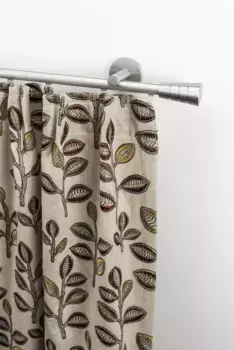 Карниз GARESA "Marco", 1 направляющая, желаемая длина, комплект для штор с внутренней направляющей, настенный монтаж, алюминий, выдвижной 340 см, цвет aluminiumfarben