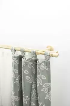 Карниз GARESA "PILA", 2 направляющие, желаемая длина, комплект для штор, выдвижной, кнопка с вырезом, без колец 180 см, 20 мм, цвет natur