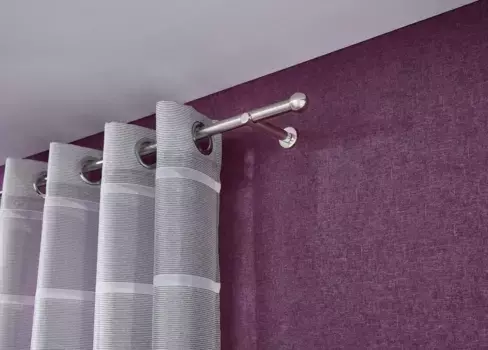 Карниз Good Life "Bola", 1 направляющая, фиксированного размера 400 см, 20 мм, цвет edelstahlfarben