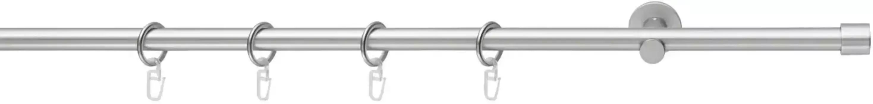 Карниз Good Life "CAP", 1 направляющая, фиксированного размера, с кольцами 480 см, 16мм, цвет chromfarben