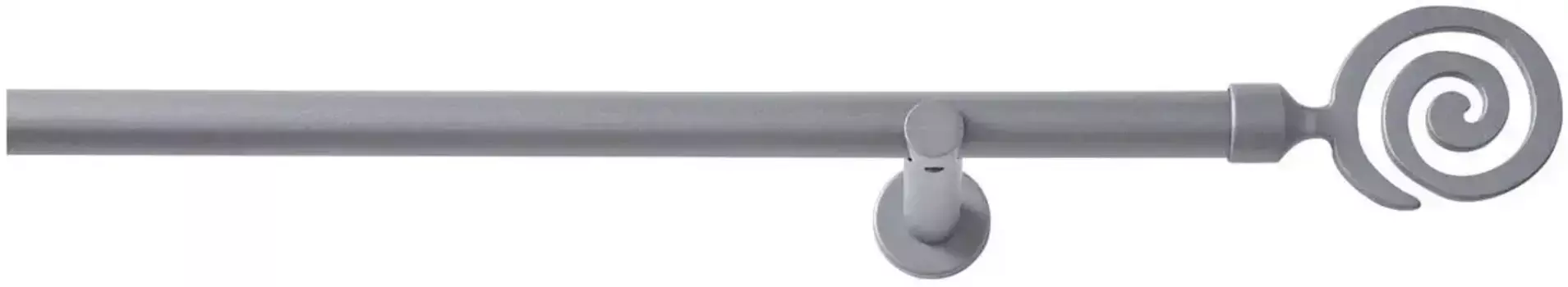 Карниз Good Life "Espiral", 1 направляющая, фиксированного размера 400 см, 20 мм, цвет anthrazit