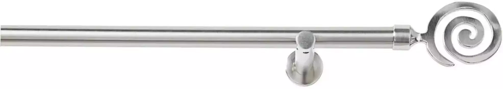 Карниз Good Life "Espiral", 1 направляющая, фиксированного размера 200 см, 20 мм, цвет edelstahlfarben