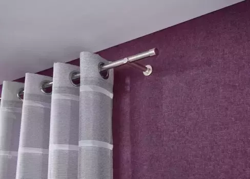 Карниз Good Life "Горра", 1 направляющая, фиксированного размера 320 см, 20 мм, цвет edelstahlfarben