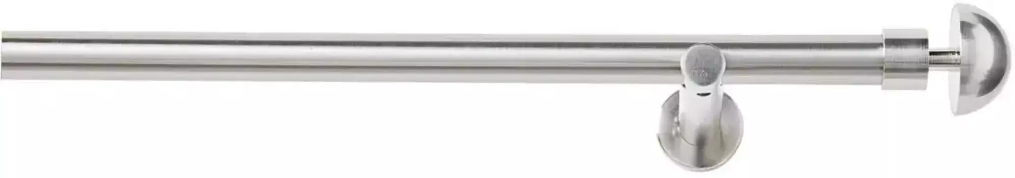 Карниз Good Life "Redondo", 1 направляющая, фиксированного размера 120 см, 20 мм, цвет edelstahlfarben