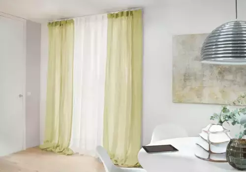 Карниз Good Life "Samu", 2 направляющие, фиксированный размер, очень плоская алюминиевая направляющая 160 см, белый