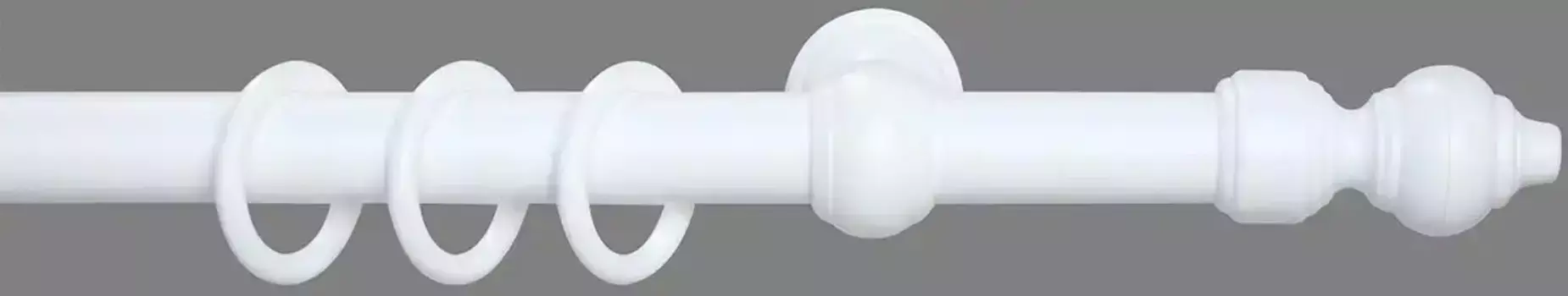 Карниз Good Life "Trend", 1 направляющая, фиксированного размера 180 см, 28мм, белый