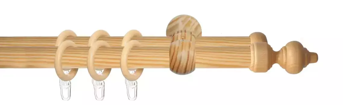 Карниз Good Life "Trend", 2 направляющие, фиксированный размер 160 см, 28мм, цвет kiefer