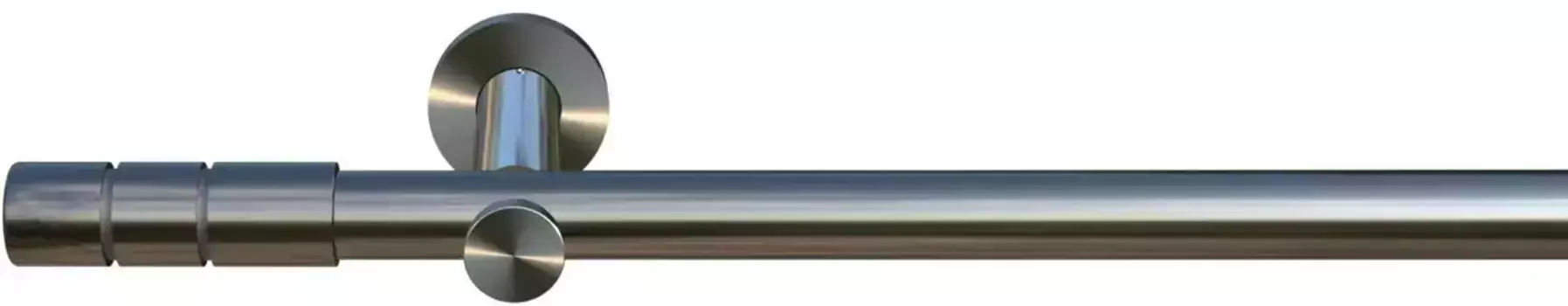 Карниз indeko "Hamburg", 1 направляющая, желаемая длина, полный комплект, включая крепежный материал 360 см, 20 мм, цвет edelstahlfarben