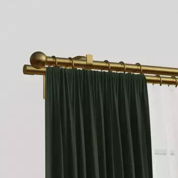 Карниз indeko "Севилья", 2 направляющие, желаемая длина 170 см, 16мм, цвет messingfarben