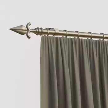 Карниз indeko "Сиена", 1 направляющая, желаемая длина 350 см, 16мм, цвет silberfarben