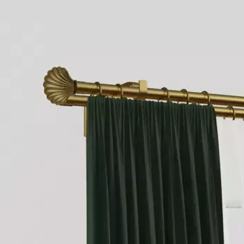 Карниз indeko "Volterra", 2 направляющие, желаемая длина 150 см, 16мм, цвет messingfarben