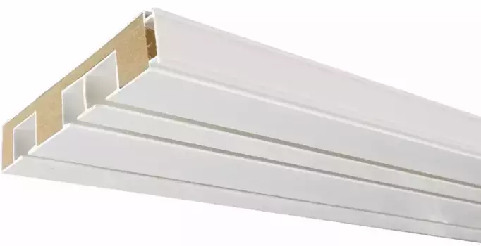 Карниз Liedeco, 3 направляющие, фиксированный размер 250 см, белый