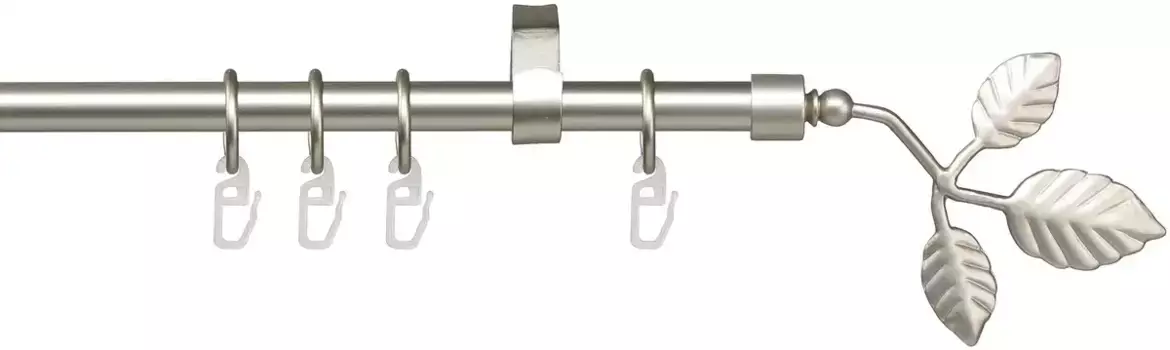 Карниз Liedeco "Bacchus 16 мм", 1 направляющая, фиксированный размер 160 см, 16мм, цвет mattchromfarben