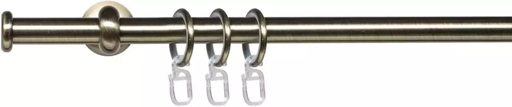 Карниз Liedeco "Esp Торцевая крышка", 1 направляющая фиксированного размера, 1 направляющая фиксированного размера 16 мм 160 см, 16мм, черный/матовый