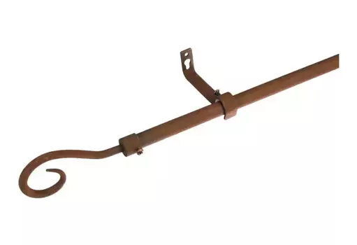 Карниз Liedeco "Syrakus 16 мм", 1 направляющая, выдвижной 130–240 см, 16мм, цвет rost