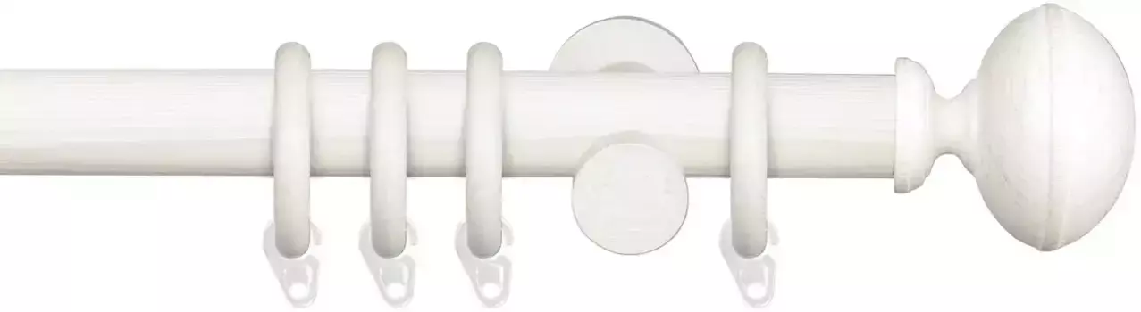 Карниз Liedeco "Terra Klingel", 1 направляющая, фиксированного размера 160 см, 28мм, цвет kalkwei