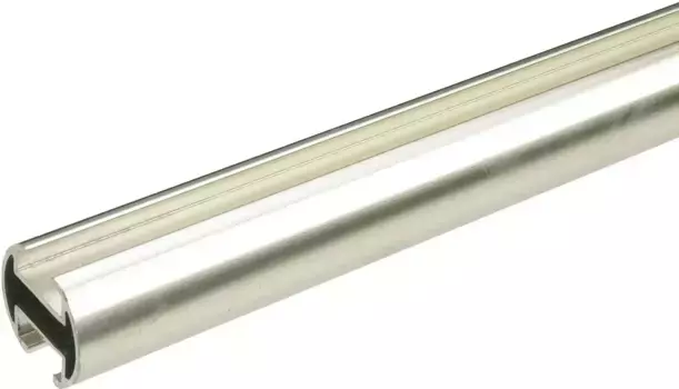 Карниз Liedeco "Внутренний профиль направляющей, карниз 20 мм "Франция", фиксированный размер 240 см, 20 мм, цвет edelstahlfarben