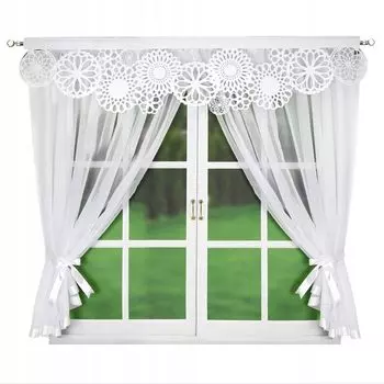 Карнизная панель NORA 60x150 цветы Drapella, белый