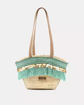 Каролина Симо Састре в нефритовом платье MALIBU на молнии Sim Sastre, зеленый