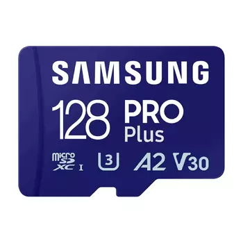 Карта памяти Samsung PRO Plus, microSDXC, 128 ГБ